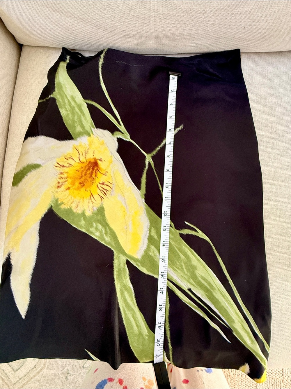 VTG Ralph Lauren Purple Label Silk Floral Runway Archive Skirt Sz 2 - Picture 6 of 11